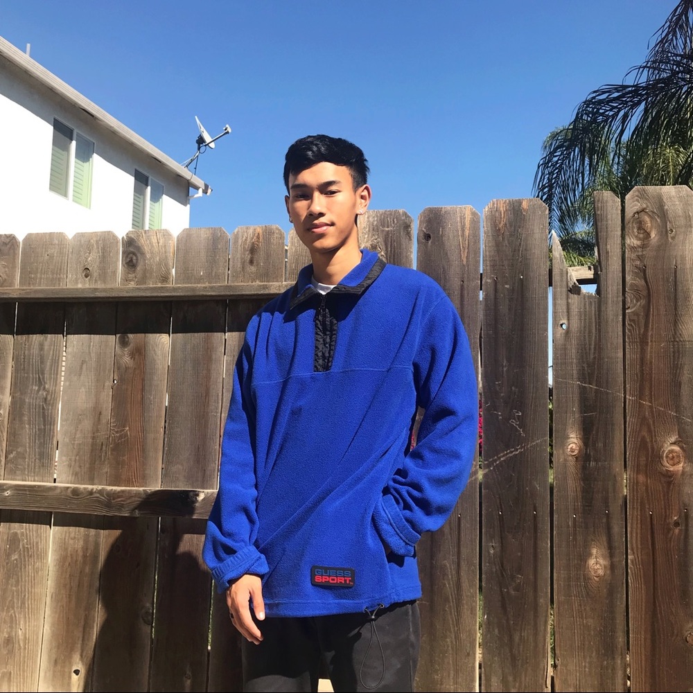 vintage guess sport fleece
